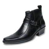 Klassische Leder-Herrenstiefel - Felix – Schwarz