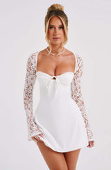 JULIETTE | SPITZEN-KLEID – Elfenbein