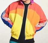 Tim – stylische retro-windjacke – Mehrfarbig