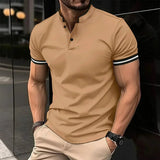 Jonas Stehkragen Polo Shirt – Braun