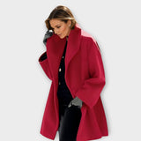 Erika - Premium Winddichter Mantel – Rot