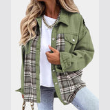 Naya | Lässige Denim-Jacke für moderne Frauen – Grün