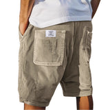 Jasper | Herren Cord Shorts mit elastischem Bund – Khaki