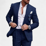 Michael™ | Sommeranzug (Jacke + Hose) – Marineblau