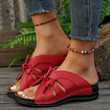 Kamila | Bequeme und Legere Sandalen – Rot