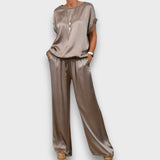 Elodie – Elegantes zweiteiliges Set – Grau