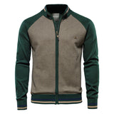 ASCANIO™ Baumwoll-Cardigan Mit Reißverschluss – Bequeme, Modische Herbstjacke – Grün