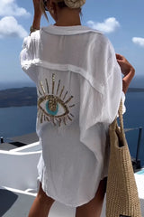 Mykonos | Übergrößen-Bluse – Weiß