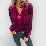 Wella | Bequeme Bluse aus hochwertigen Materialien – Rot