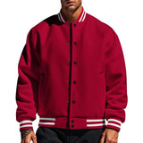 Lässige Herren Baseballjacke – Rot