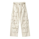 Grayson - Premium-Cargohose mit mehreren Taschen – Weiß