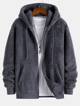 Raydel - Plüsch-Winterjacke für Herren – Grau