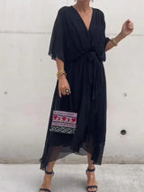 GINEVRA |  Langes Kleid – Schwarz