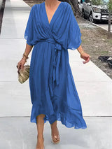GINEVRA |  Langes Kleid – Blau