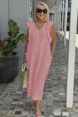Celeste | Leichtes Sommerkleid für mühelosen Stil – Pink