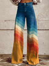 Soraya - atmungsaktive weite Hose – Mehrfarbig