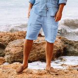 Wycliffe | Atmungsaktive Shorts für Herren – Blau