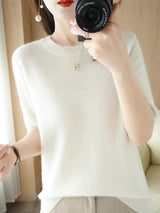 Pullover aus Merinowolle für Damen | Ideal für alle Jahreszeiten – Beige