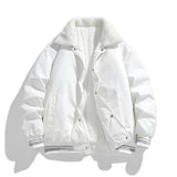 Bastian – robuste warme winterjacke pilot sherpa für herren – Schnee