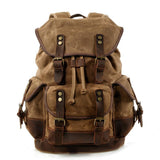 BADEN | Leinen Wanderrucksack – Khaki