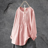Damen Tunika Festliche Bluse – Rosa