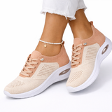 Kassandra | Damen Leichte Schnür Sneaker – Beige