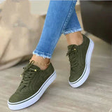 Katarina | Damen Schnürer Sneaker – Grün
