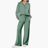 Katarina | Damen Trainingsanzug Set mit Halbzip – Hellgrün