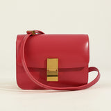 Damen Umhängetasche – Veganes Leder – Kompakte Design-Tasche – Rot