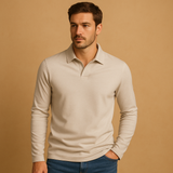 Herren Poloshirt | klassischer Schnitt kurzärmeliges Freizeitoberteil – Beige