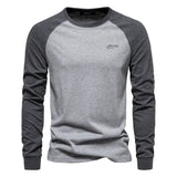 ZANO™ - Klassischer Baumwollpullover Mit Langen Ärmeln, Atmungsaktiv & Easy-Care – Hellgrau