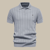 Keno | Herren Poloshirt Mit Struktur Alltag – Grau