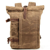 CORTINA | Canvas Motorrad-Rucksack – Khaki (Fast ausverkauft)