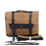 Seattle Canvas-Motorradsatteltasche 18L - Robuste Eleganz in Armygrün, Khaki oder Schwarz – Khaki