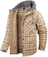 Avraham - Langärmelige Kapuzen Jacke Mit Tasche – Khaki