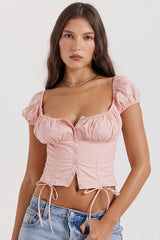 Babyrosa Rüschentop – Rosa