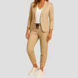 Klara | Damen Hosenanzug Blazer Set Zweiteiler – Gelb