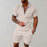 Konstantin | Herren Polo Shorts Set – Beige