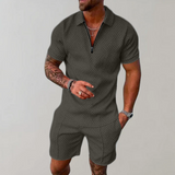 Konstantin | Herren Polo Shorts Set – Grün