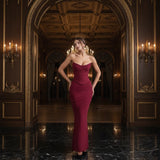 Hanna | Damen Trägerloses Corsagen Maxikleid Raffung – Korsett Maxi Trägerlos 2026 – Hellbraun