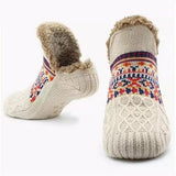 Zailora - Plüschgefütterte Grip-Socken – Weiß