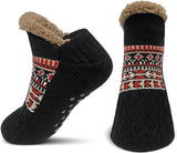 Zailora - Plüschgefütterte Grip-Socken – Schwarz