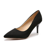Klassische spitze High Heels | Veganes Premium-Material | Nude Stiletto – Schwarz