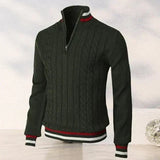 Orion – trendiger gestrickter herrenpullover – Grün