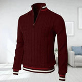 Orion – trendiger gestrickter herrenpullover – Rot