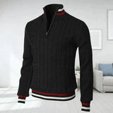 Orion – trendiger gestrickter herrenpullover – Blau
