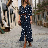 Remi – Stylische, bedruckte Jacke mit Reißverschluss – Marineblau
