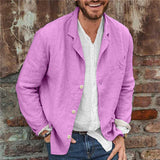 Leonhard | Herren Casual Sakko mit Zwei Knöpfen – Rosa