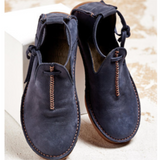 Leonie | Damen Schnür-Stiefeletten – Blau
