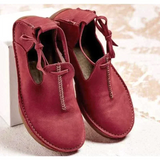 Leonie | Damen Schnür-Stiefeletten – Rot